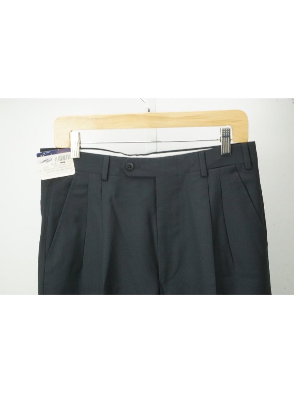 Burberry London Dark Blue S100s Wool Mens Dress Pants Sz 48 EU BRAND NEW